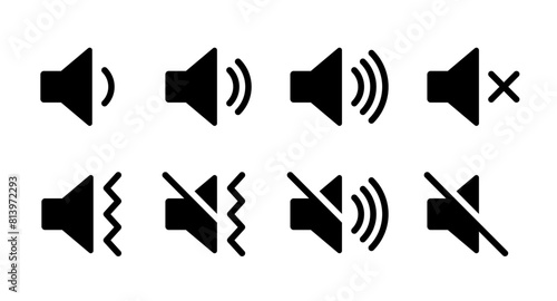 Volume icon set