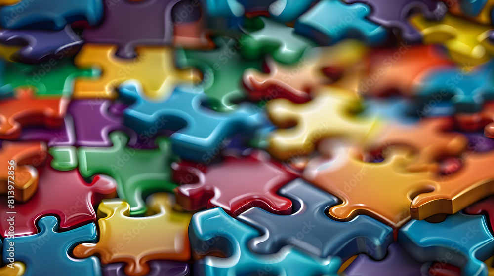 Colorful Interlocking Puzzle Pieces Tiles Symbolizing Problem Solving and Learning as Photo Realistic Concept for Fun and Creativity in Photo Stock Colorful Interlocking Puzzle Pieces Tiles Symbolizing Problem Solving and Learning as Photo Realistic Concept for Fun and Creativity in Photo Stock