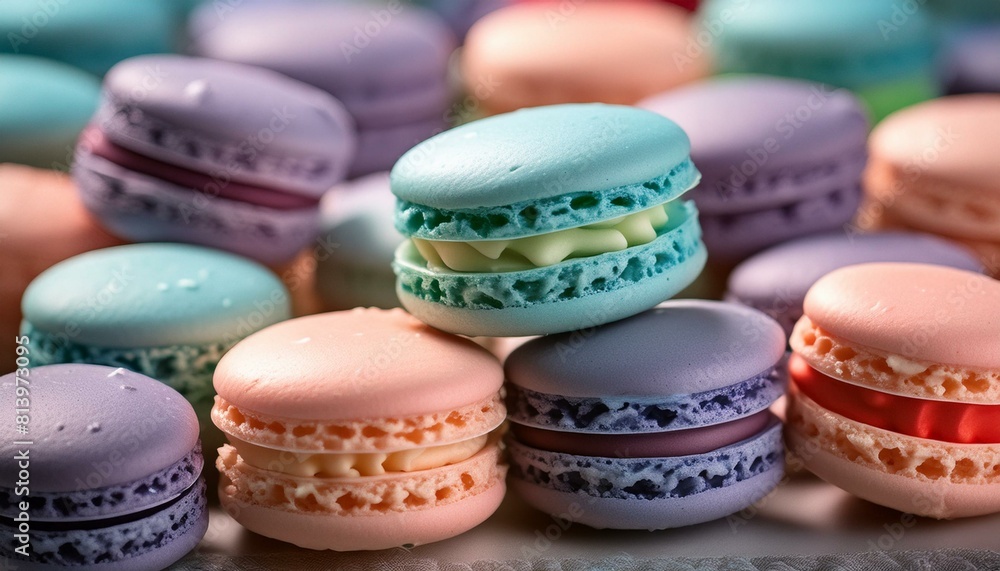 colorful macaroons on wooden table colorful macaroons on wooden table