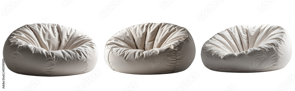 Bean Bag Chair Set isolated on transparent background Bean Bag Chair Set isolated on transparent background