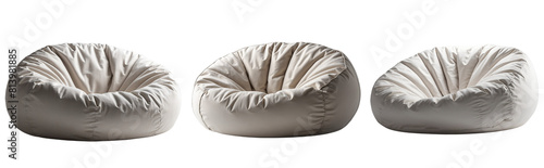 Bean Bag Chair Set isolated on transparent background