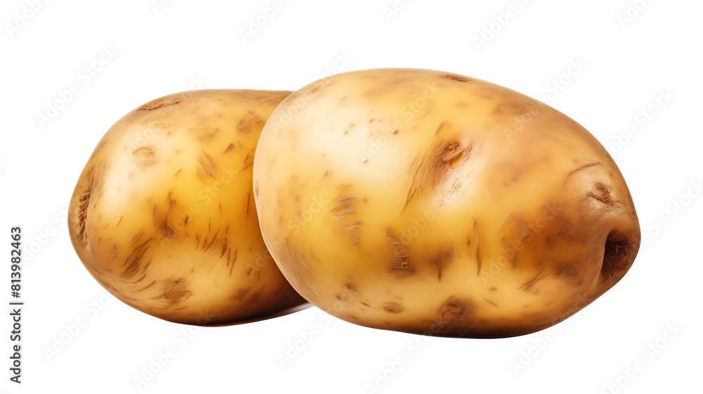 A potato with a transparent background. A potato with a transparent background.
