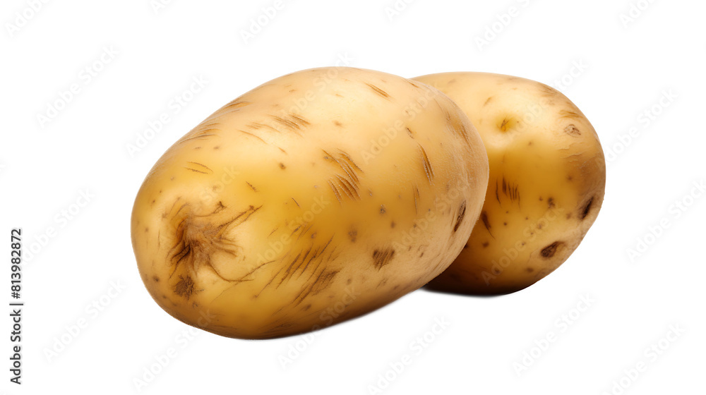 A potato with a transparent background. A potato with a transparent background.