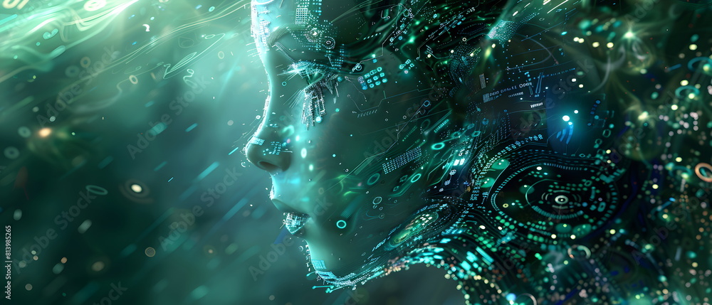Impact on your life artificial intelligence coding concept, Developer programming code technology and computer script, metaverse the virsual digital Impact on your life artificial intelligence coding concept, Developer programming code technology and computer script, metaverse the virsual digital