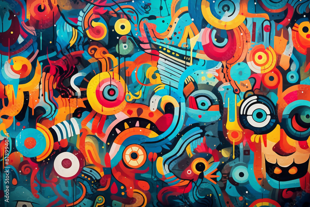 colorful graffiti art design bright background colorful graffiti art design bright background