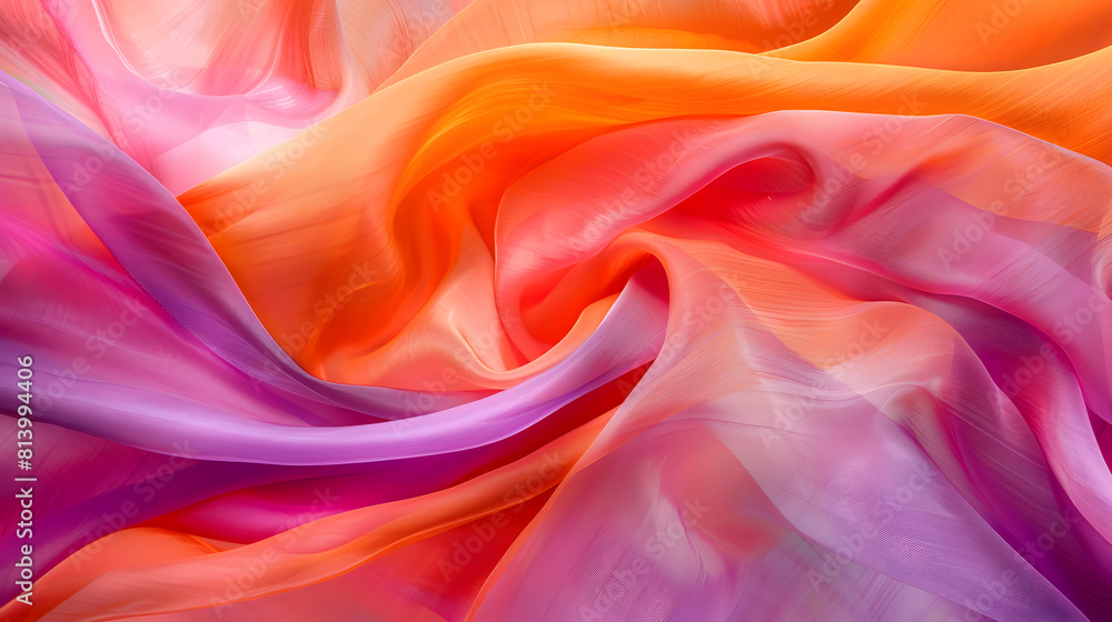 Obraz premium A colorful piece of fabric with a swirl pattern