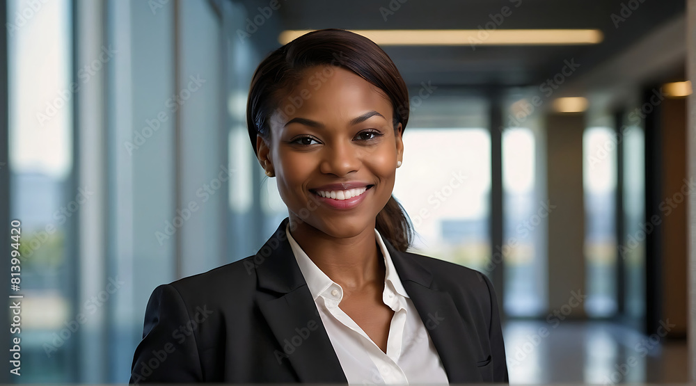 stylish black woman businesswoman headshot portrait, business, career, success, entrepreneur, marketing, finance, technology, diversity in the workplace