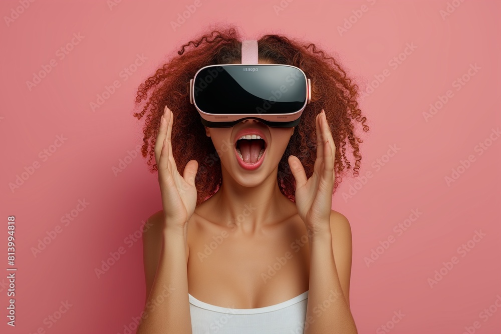 Vibrant Women Experiencing Virtual Reality Vibrant Women Experiencing Virtual Reality