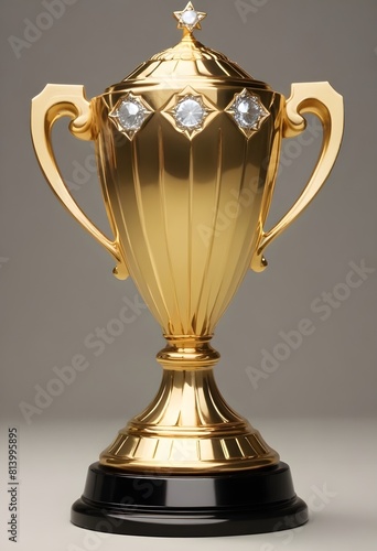Golden sports winner trophy