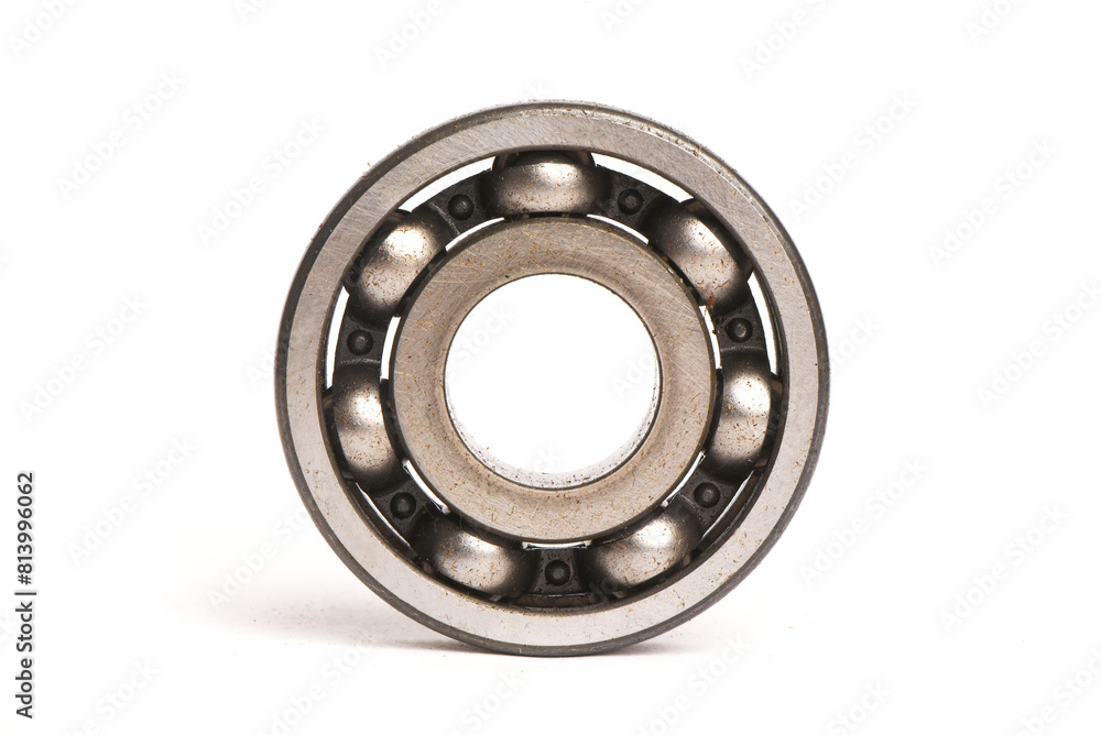 Car bearings isolated on the white background. Front view. Car bearings isolated on the white background. Front view.