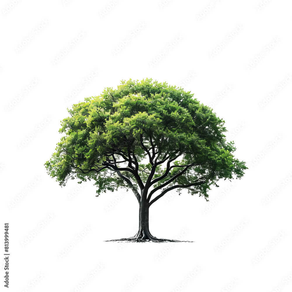 The photo of green lush tree with transparent background. The photo of green lush tree with transparent background.