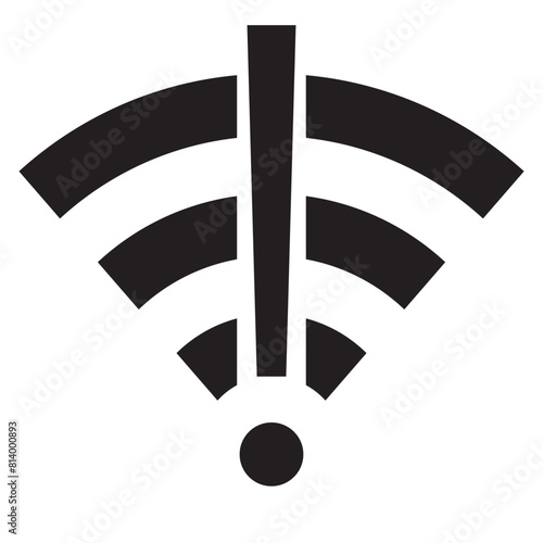 WIFI icon.  WIFI icon in black .WIFI  vector illustration for the internet hotspot access button. vector illustration.