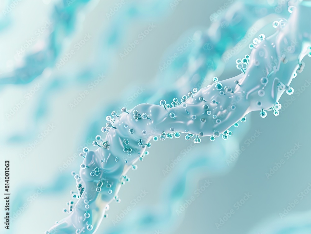 Abstract Liquid Flow with Bubbles in Shades of Blue Abstract Liquid Flow with Bubbles in Shades of Blue
