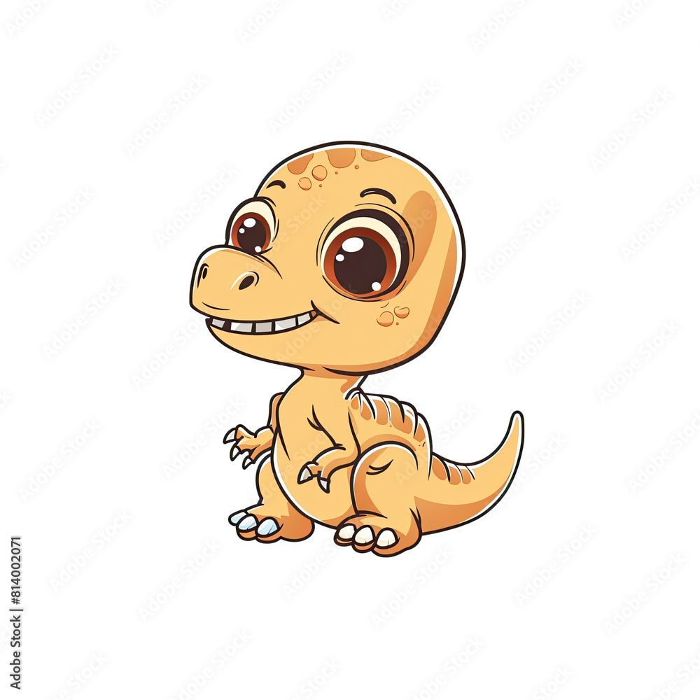 A Cute Baby Dinosaur Cartoon, Cartoon Illustration A Cute Baby Dinosaur Cartoon, Cartoon Illustration