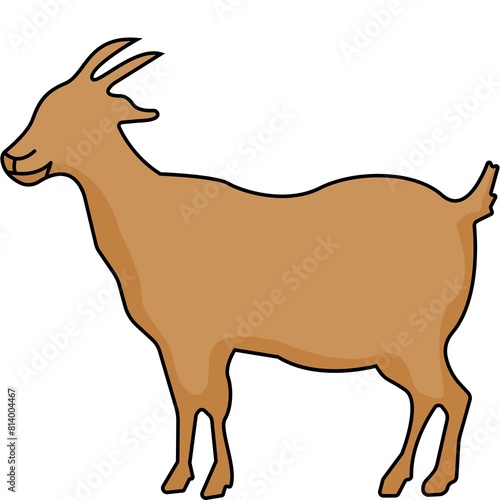 Idul adha kambing icon. Eid al adha goat icon photo