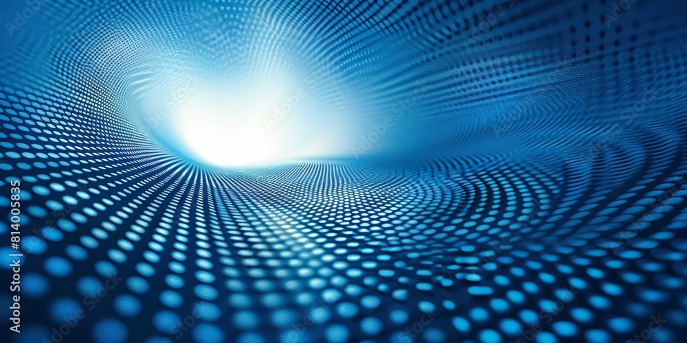 A gradient blue halftone background with a large, clear mockup space at the center for text or graphical advertising A gradient blue halftone background with a large, clear mockup space at the center for text or graphical advertising
