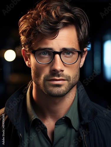 man in glasses