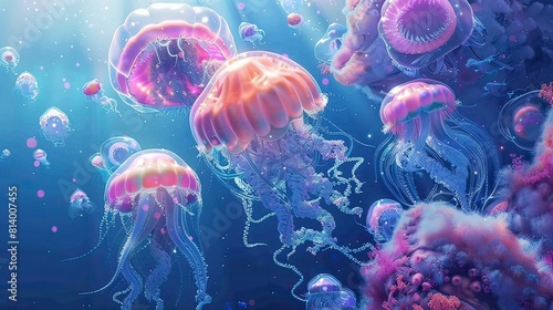 jellyfish in aquarium © Afif