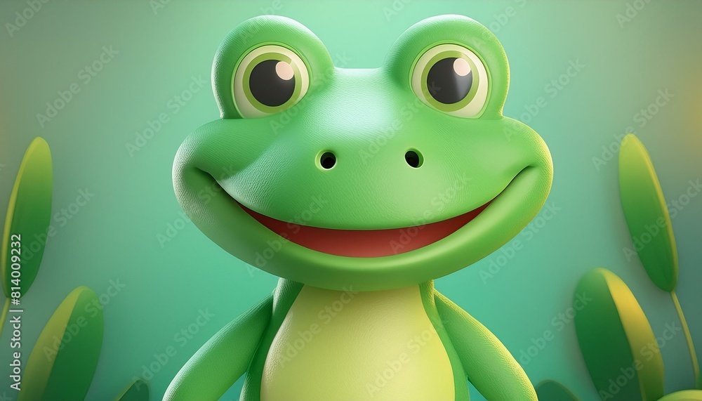 Naklejka premium Sapo 3d kawaii