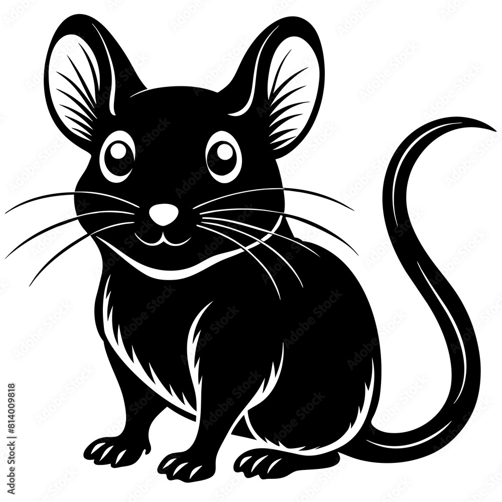 Fototapeta premium black cat cartoon