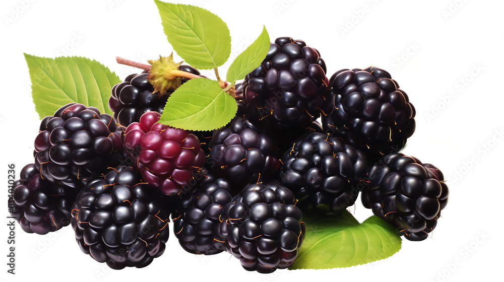 Blackberries with Transparent background. Blackberries with Transparent background.