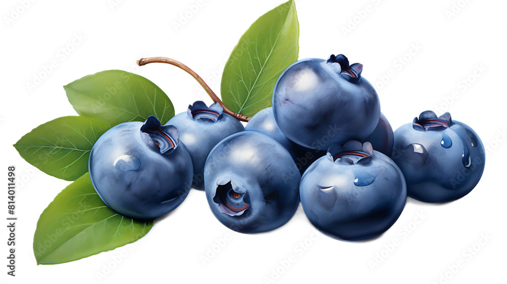 Blueberries with Transparent background. Blueberries with Transparent background.