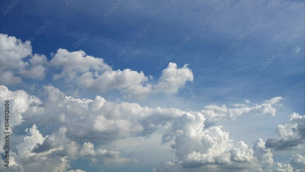 Time lapse of clouds forming before rain falls, blue sky moving Time lapse of clouds forming before rain falls, blue sky moving