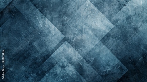 Blue grunge metal background with shiny elements.