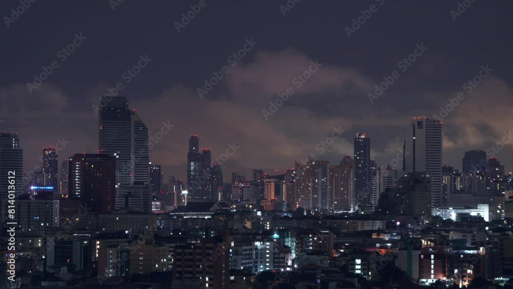 time lapse clouds over night city with lightning in bangkok thailand
time lapse clouds over night city with lightning in bangkok thailand