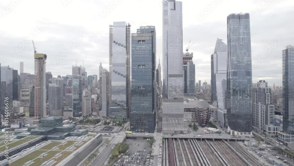 Drone Shot Of New York City Skyline_3 Drone Shot Of New York City Skyline_3