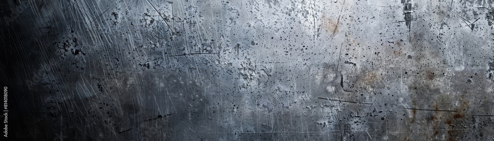 Obraz premium The image is a dark, rusty metal texture. It could be used as a background for a website or app, or as a texture for a 3D model.