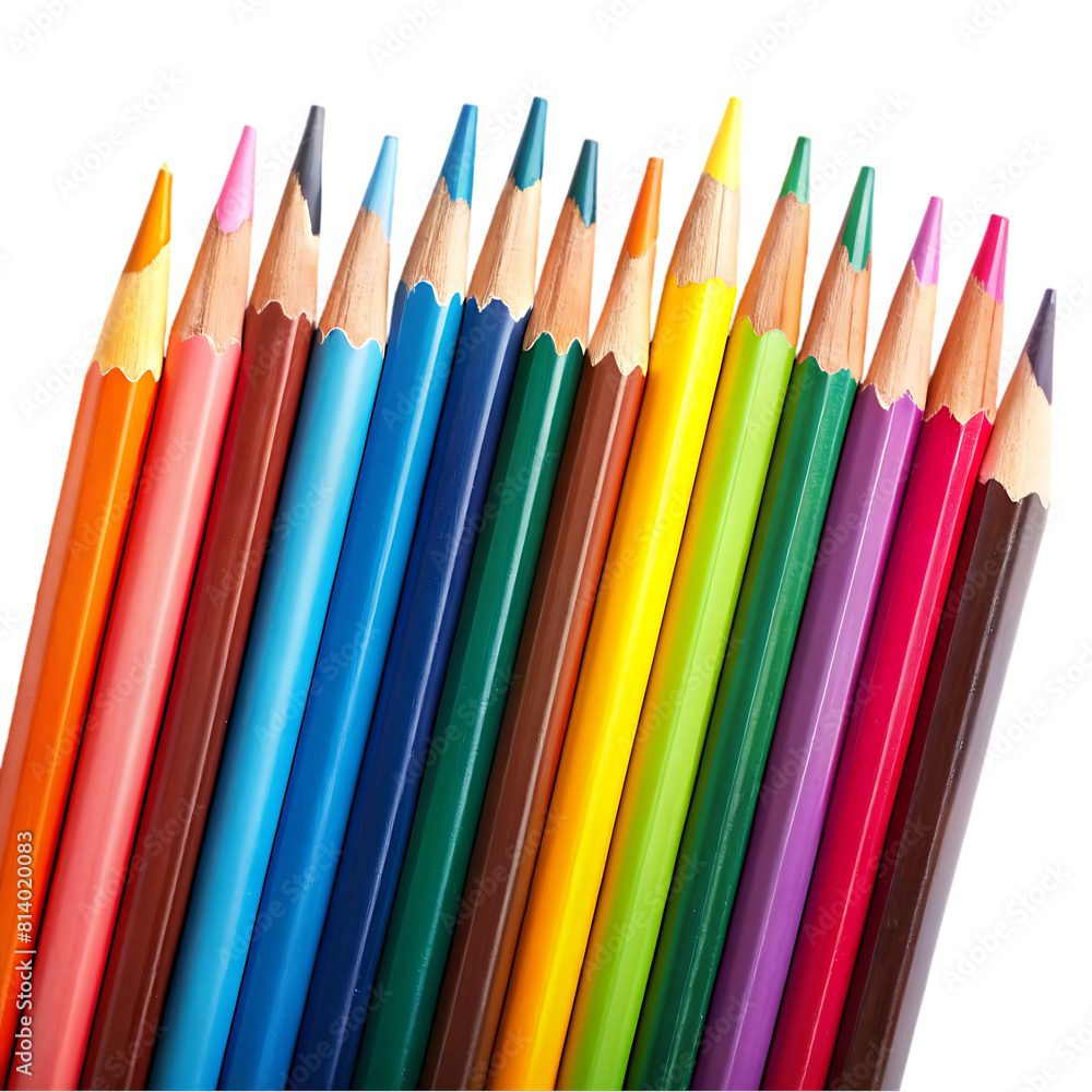 Fototapeta premium A collection of colored pencils