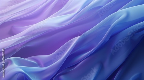 3D purple silk satin glow fashion luxury soft relaxing background with flow curves for web advertising business technology