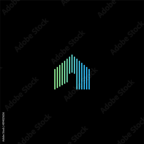 abstract house logo concept for real estate company