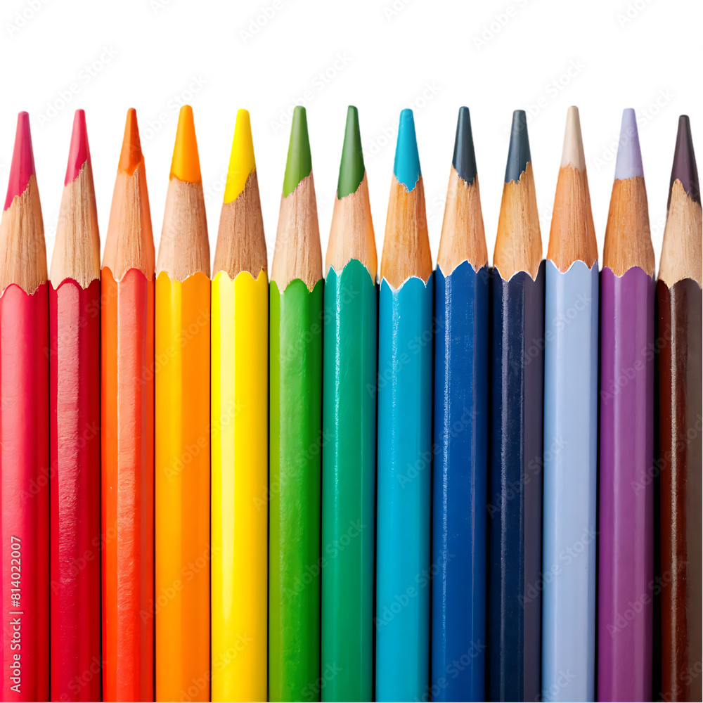 A collection of colored pencils A collection of colored pencils
