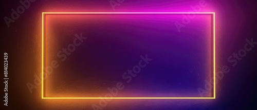 Ultrawide Simple Colorful Neon Glow Broder Background photo