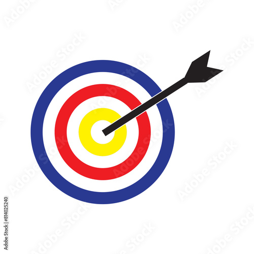 Target with an arrow flat icon concept market goal.eps10 © Ruma