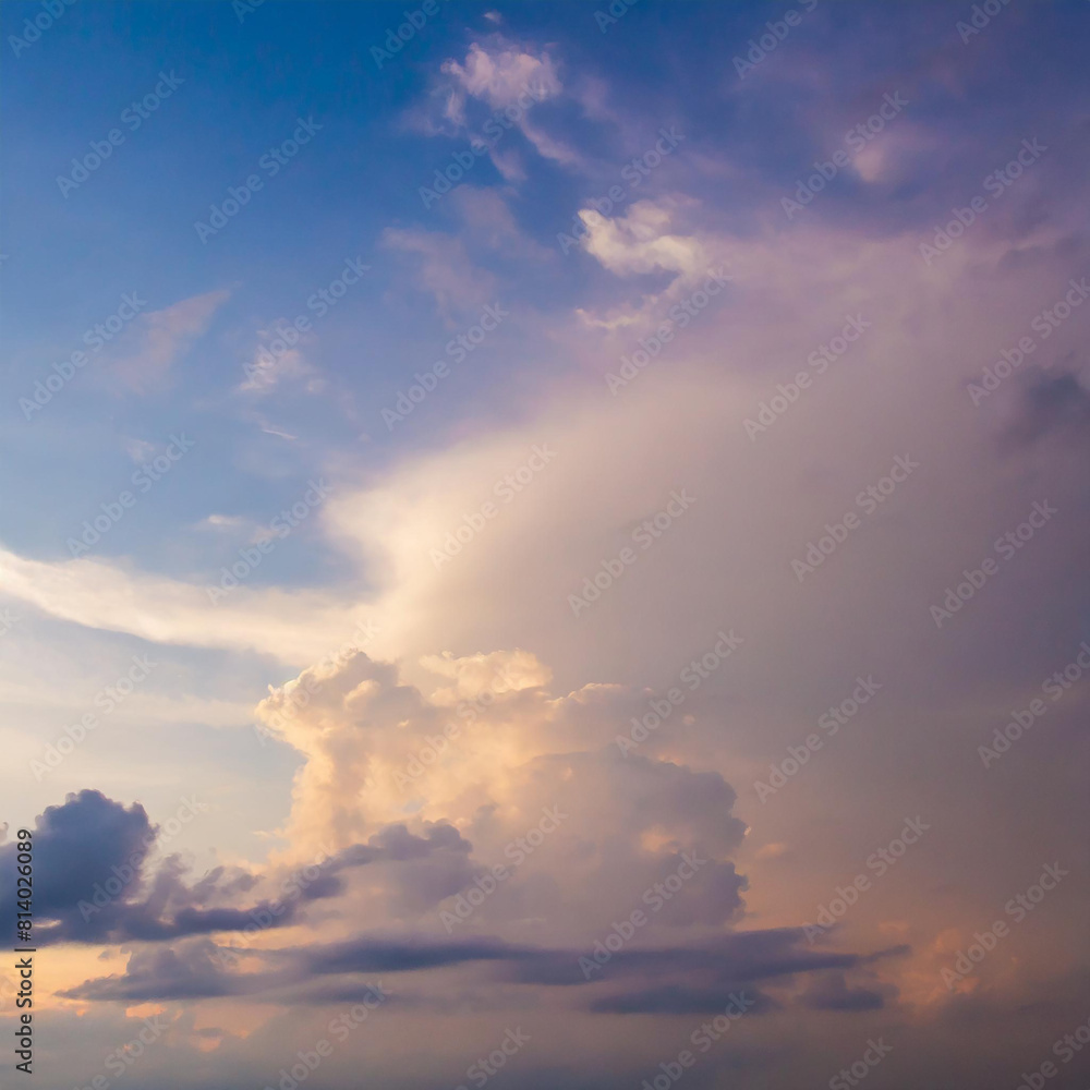 Beautiful sunset sky background. Colorful twilight sky with cloud. Beautiful sunset sky background. Colorful twilight sky with cloud.