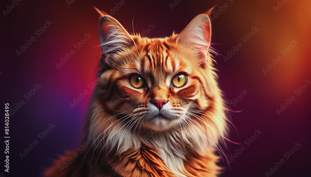 World Cat Day. Greeting card for the International Cat Day. illustration of seals World Cat Day. Greeting card for the International Cat Day. illustration of seals