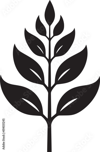 Leaf from Palm Tree, Fern Leaves, Bracken. Flat Vector Icon illustration. Simple black symbol on white background. Leaf from Palm Tree, Fern Leaves sign design template for web and mobile UI element.