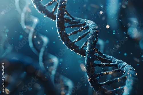  DNA gene background science helix cell genetic medical biotechnology biology bio. Technology gene DNA abstract molecule medicine blue 3D background research digital futuristic human concept