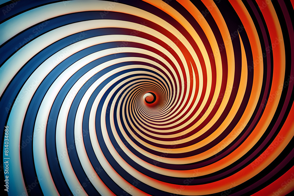 Optical illusion spirals in contrasting colors. Optical illusion spirals in contrasting colors.