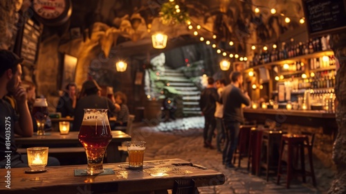 The Valkenburg Beer Festival in the Netherlands set in the historic Valkenburg caves where beer enthusiasts gather to sample craft beers from local and international brewers combining unique tasting e