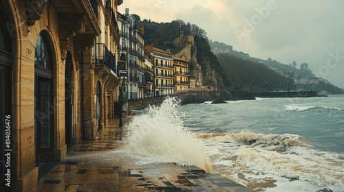 The San Sebastian International Film Festival in Spain a prestigious film festival attracting filmmakers and celebrities to showcase new films and celebrate cinematic art set against the backdrop of t photo