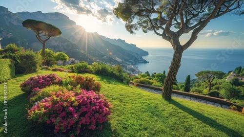 The Ravello Festival in Italy celebrated on the Amalfi Coast known for its stunning cliffside views and classical music concerts featuring performances from both established and emerging classical mus photo