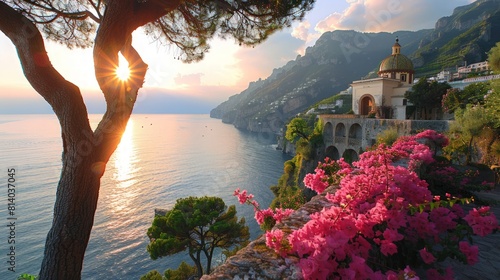 The Ravello Festival in Italy celebrated on the Amalfi Coast known for its stunning cliffside views and classical music concerts featuring performances from both established and emerging classical mus photo