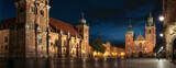 Cracow Main Square at the night.