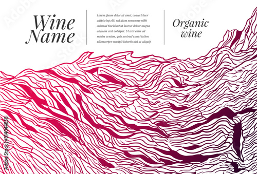 Hand drawn strain texture background. Vector illustration