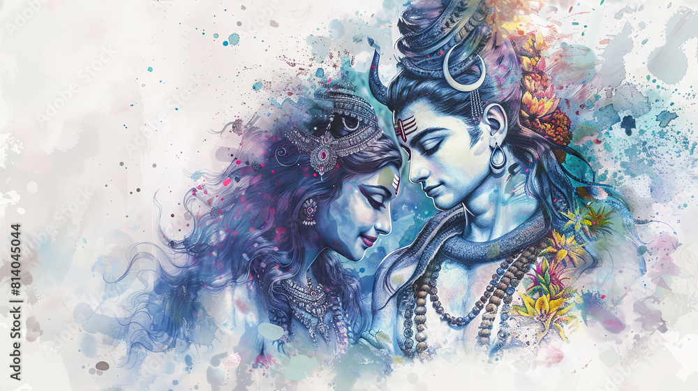 beautiful-digital-painting-of-lord-shiva-and-parvati-in-a-divine
