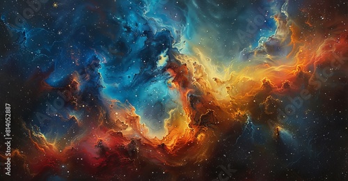 Infinite Brushstrokes A Cosmic Painting